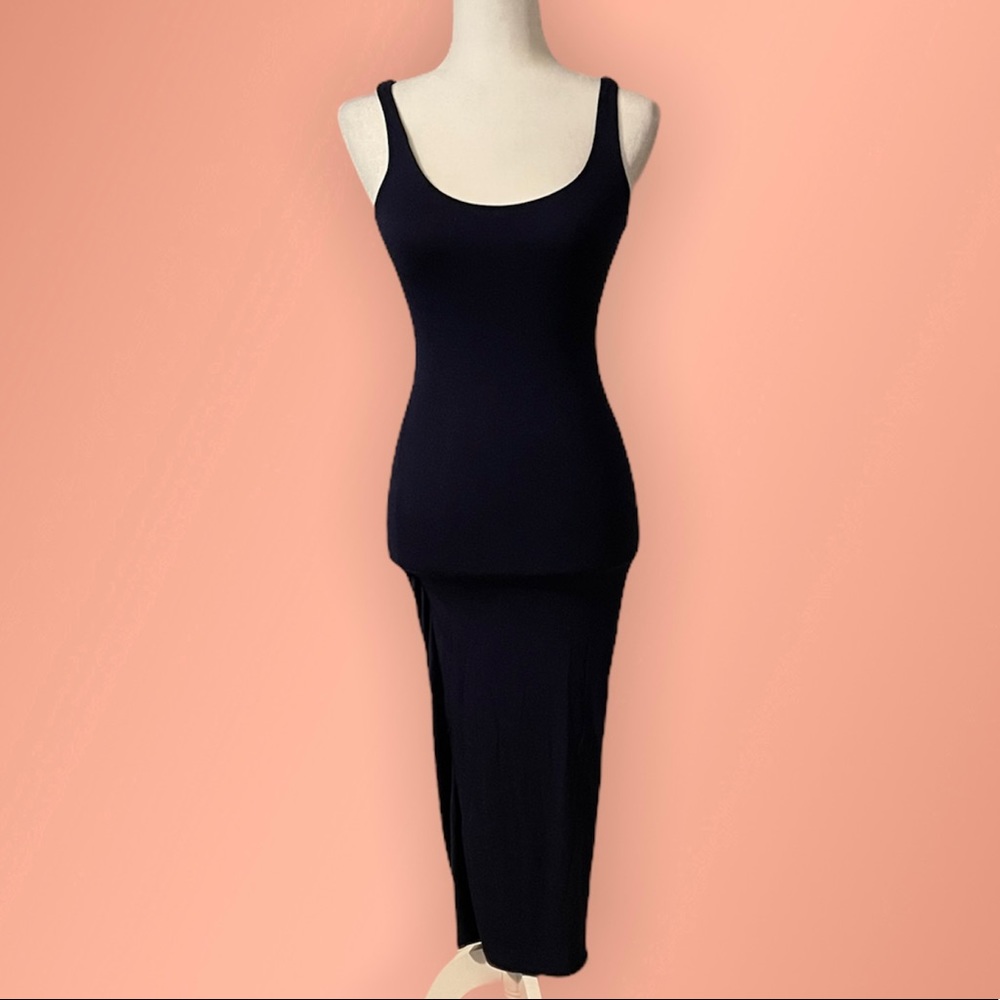 Fashionnova Double layered bodycon midi dress
